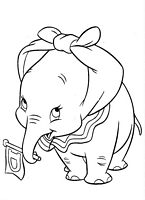 kolorowanki Dumbo do wydruku Disney malowanka numer 1